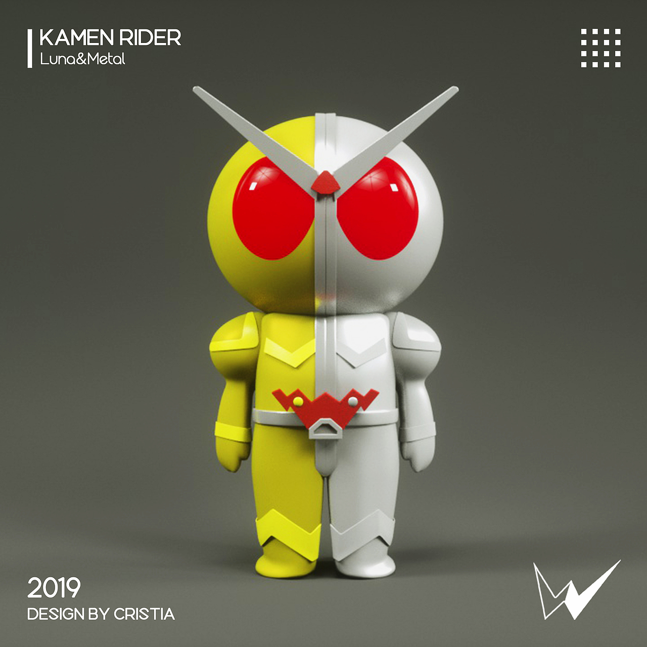 q版假面骑士w建模练习