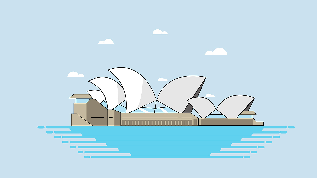 悉尼歌剧院插画
