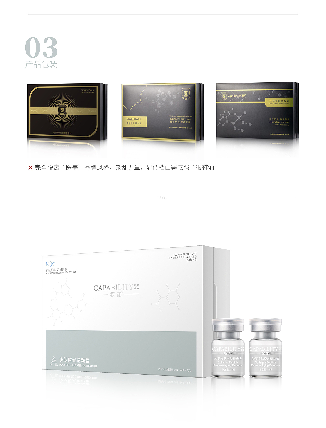 化妆品套盒包装设计 | 权能360°美颜微雕×SOU（图ZMjMzNDkyMDE2） - 包装 - 站酷设计师SOU品牌设计原创素材 - 站酷ZCOOL