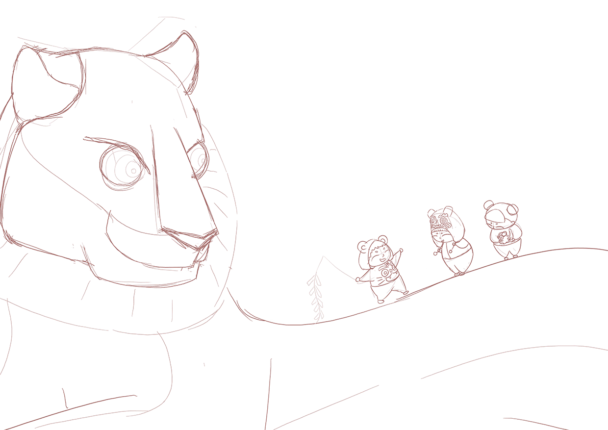 海报插画——过年啦