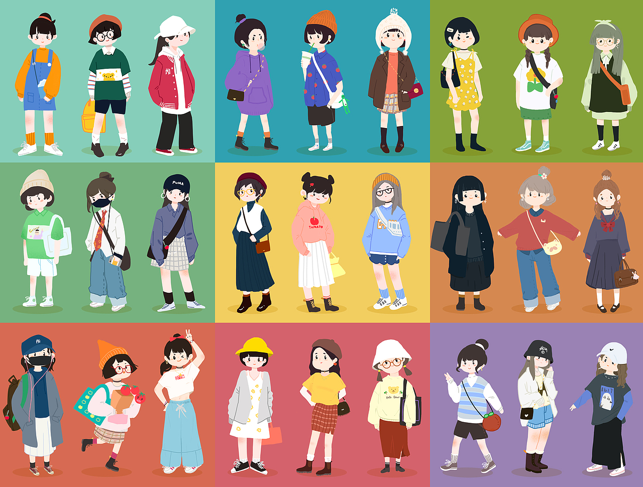 我把未来的你，都画进了画里。1-5期合集（图ZMjEyMjgwNjA0） - 艺术插画 - 站酷设计师頭麻頭原创素材 - 站酷ZCOOL