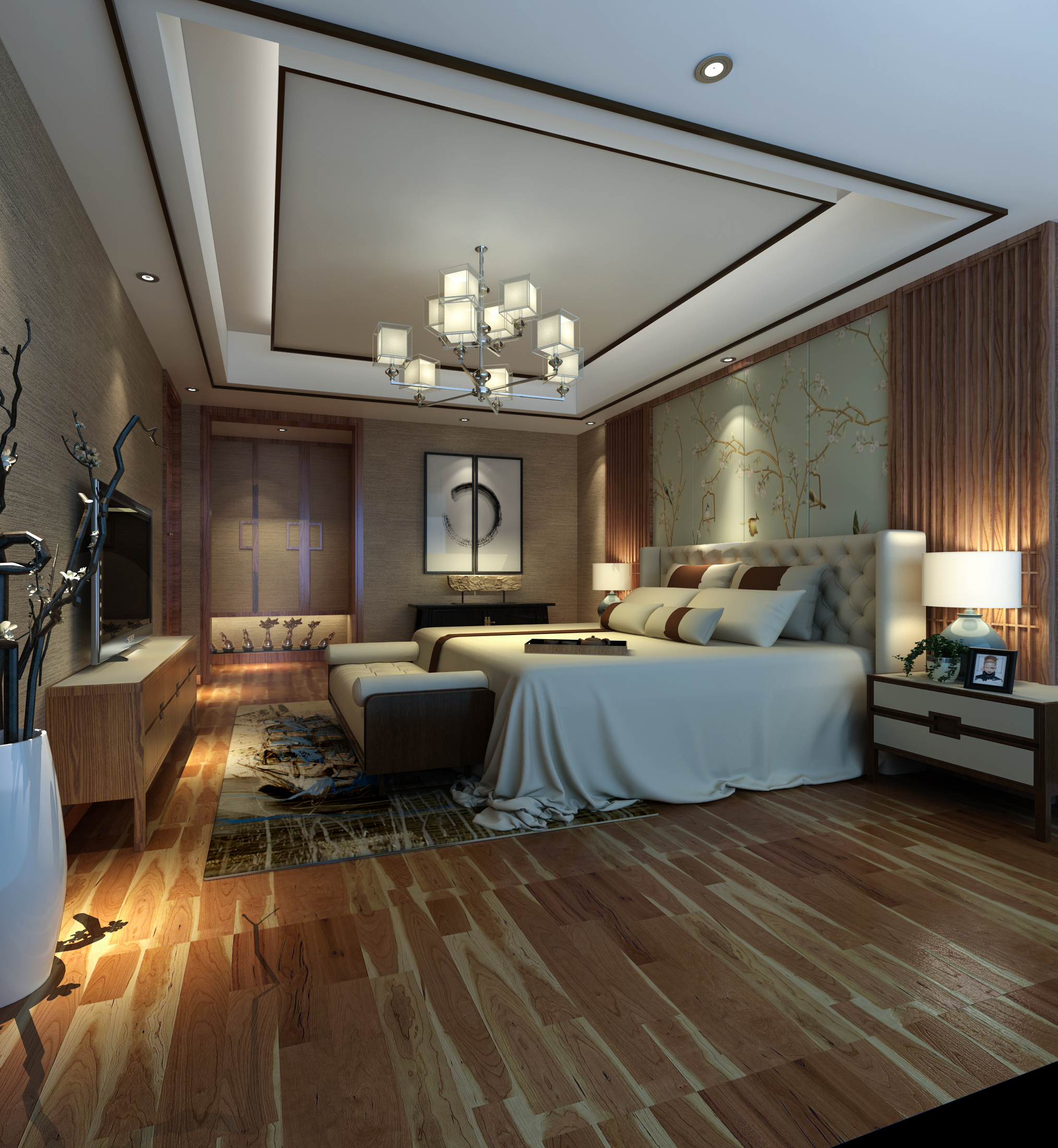 室内设计 北欧风格 客厅卧室一体_一出设计-站酷ZCOOL