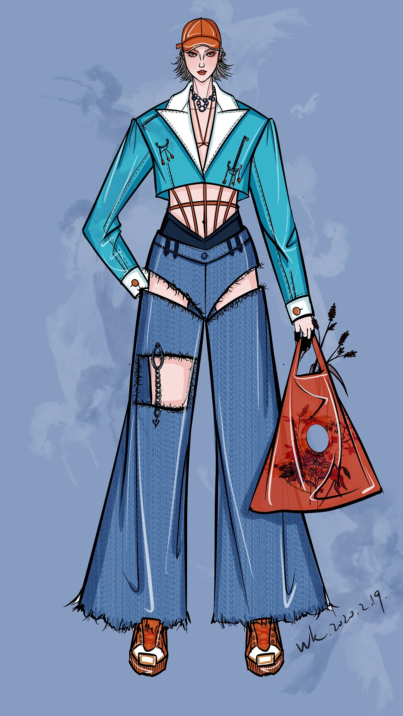 NO.17 服装设计插画（图ZMjEyMzA2MDQw） - 休闲/流行服饰 - 站酷设计师服装设计可可念原创素材 - 站酷ZCOOL