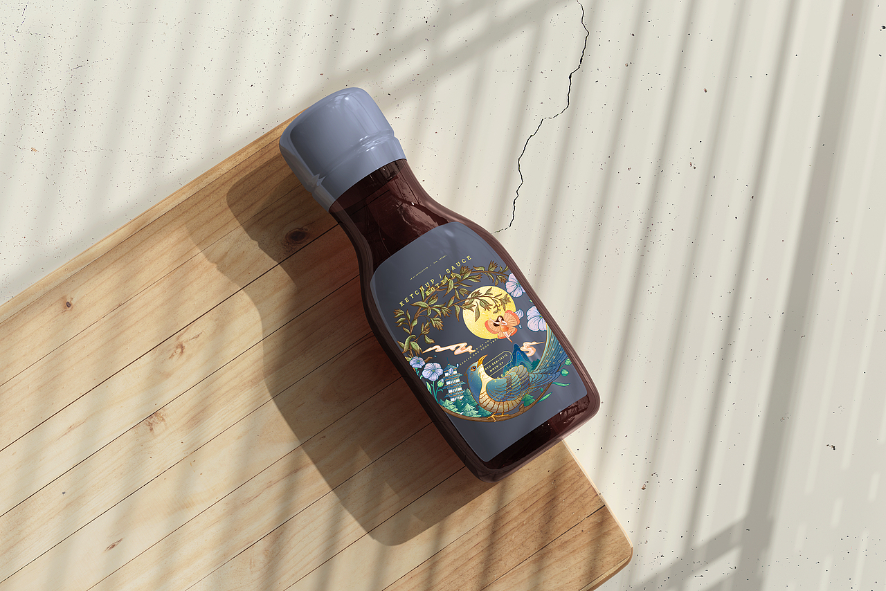 “米油盐酱醋茶” 系列包装插画（图ZMjg1OTAzNDQ0） - 商业插画 - 站酷设计师妍子喵工作室原创素材 - 站酷ZCOOL