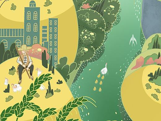 小满节气练习（个人主页-ZNTI0NjYwODg=） - 创作习作 - 站酷设计师布布bugo原创素材 - 站酷ZCOOL