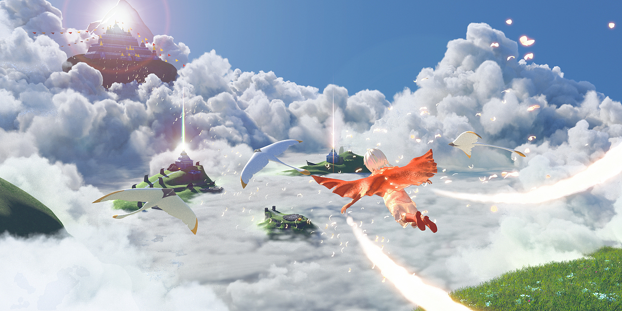 《光·遇 sky》 三维致敬风格图(图ZMjYwMTgzMTY0) - 动画/影视 - 站酷设计师Qiampion原创素材 - 站酷ZCOOL
