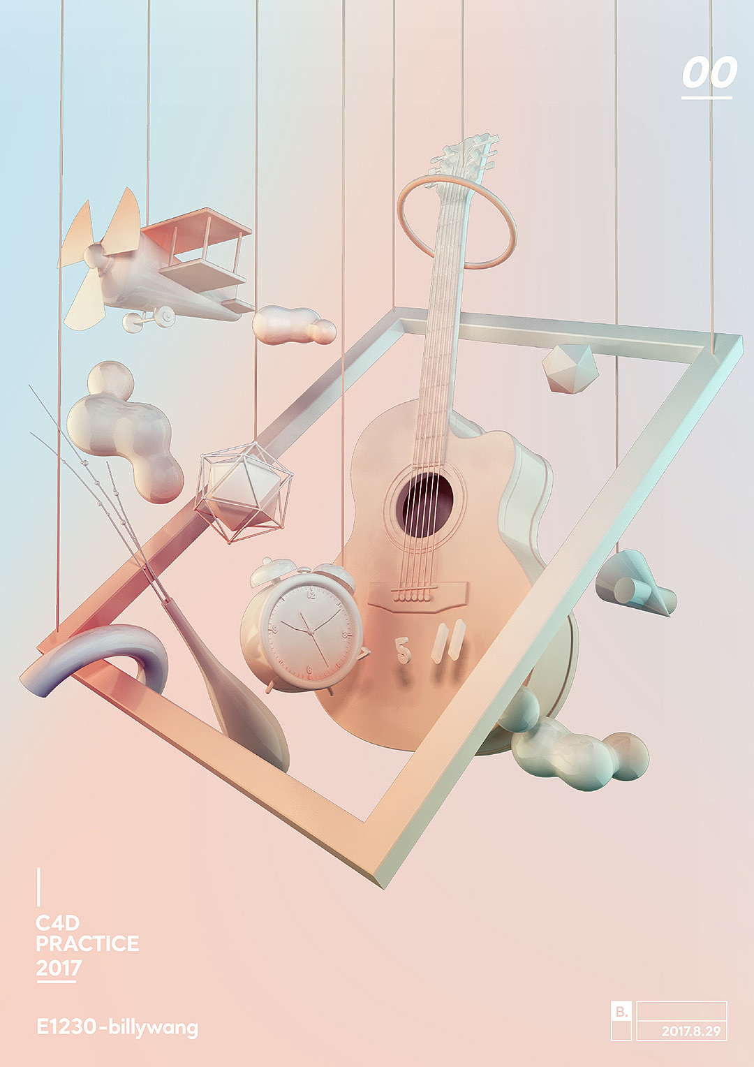 C4D作品集合（图ZOTY5NDY1MzY=） - 其他三维 - 站酷设计师王比利原创素材 - 站酷ZCOOL