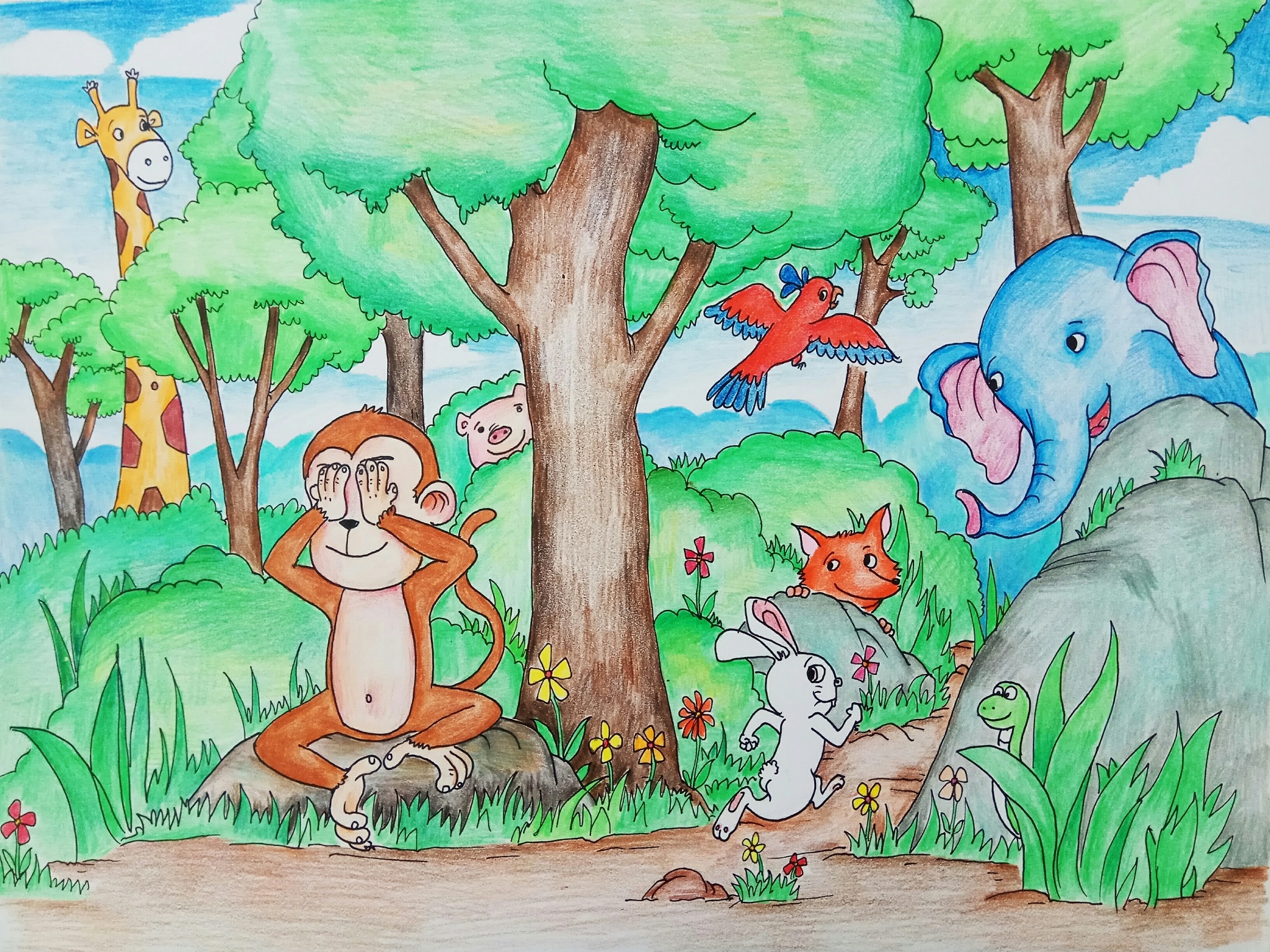 小猴子系列儿童插图|插画|儿童插画|fieryu - 原创作品 - 站酷 (zcool