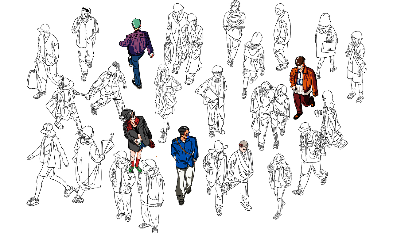 安福路解封后（图ZMzAxNjU1MTI0） - 创作习作 - 站酷设计师哑虎原创素材 - 站酷ZCOOL