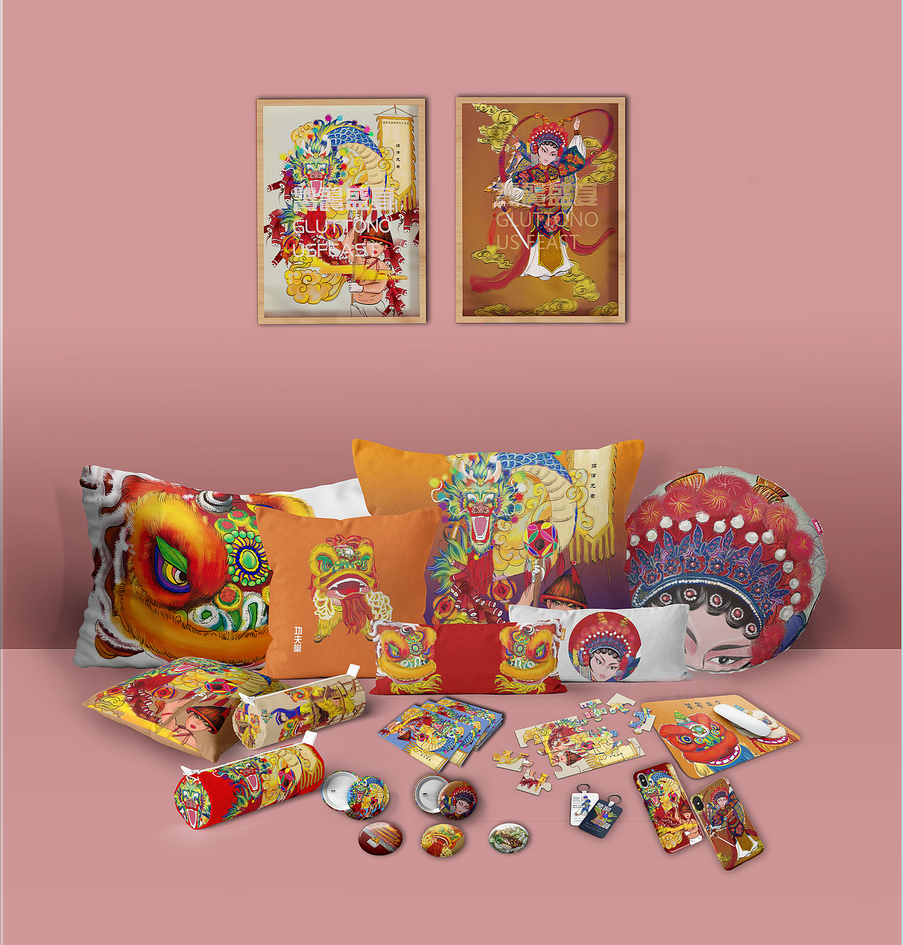 广西小县城宾阳县炮龙节宣传作品（图ZMjM0OTI5MzA0） - 宣传物料 - 站酷设计师爱越过未来的藩篱原创素材 - 站酷ZCOOL
