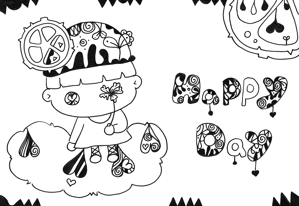 「 黑白·可爱 」