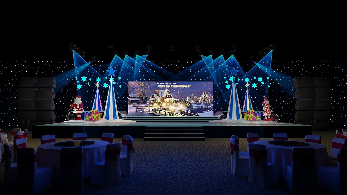 圣诞舞美 舞台