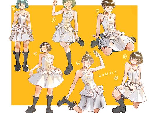 #速写打卡21天#活动，画师作品