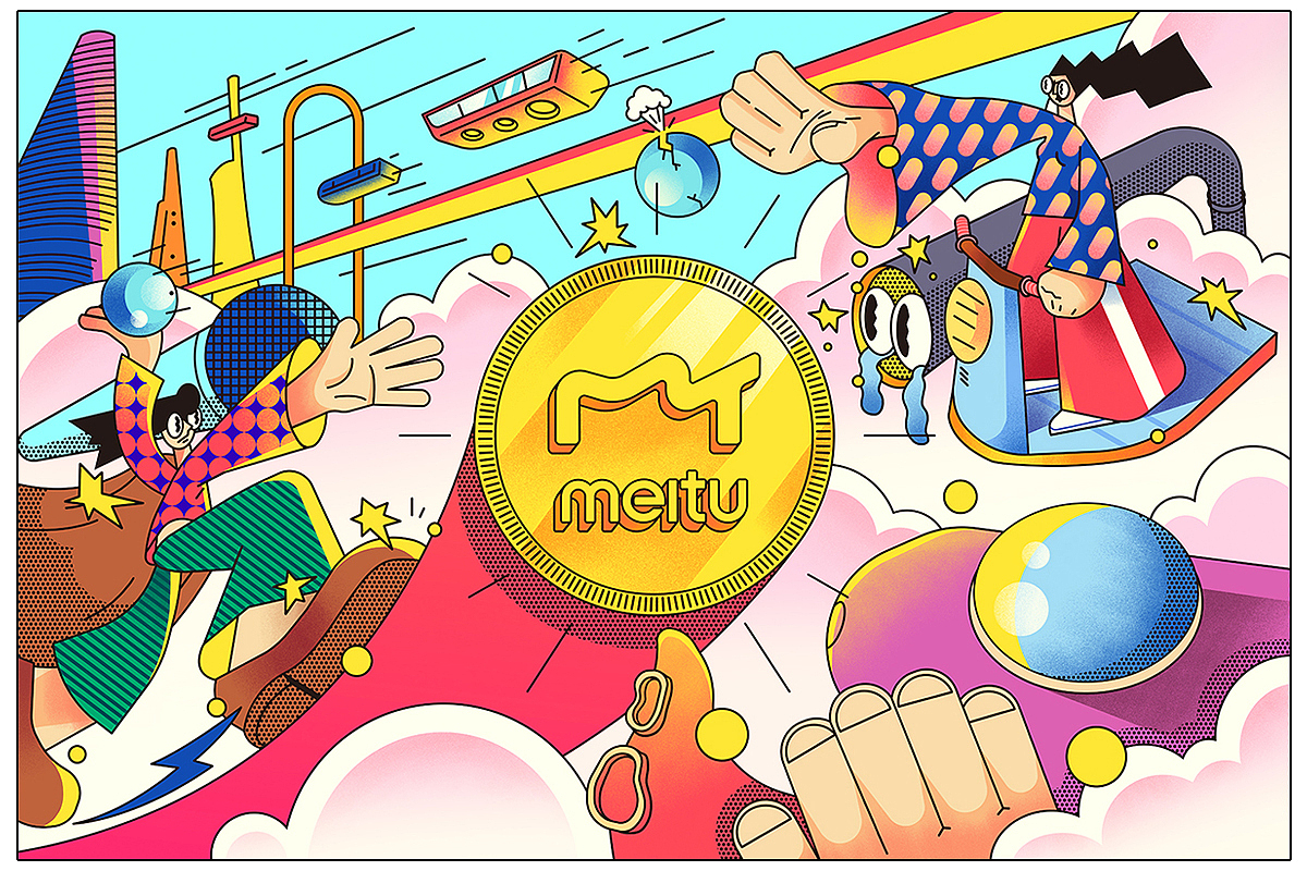 为#美图新logo#创作的主题插画