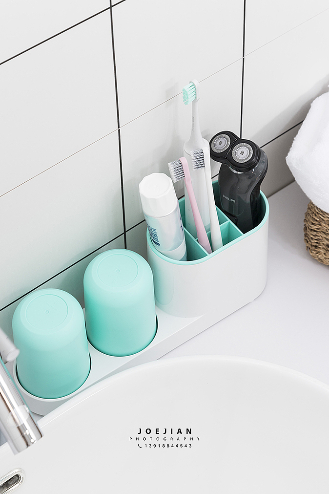 产品摄影-日用居家产品牙刷杯