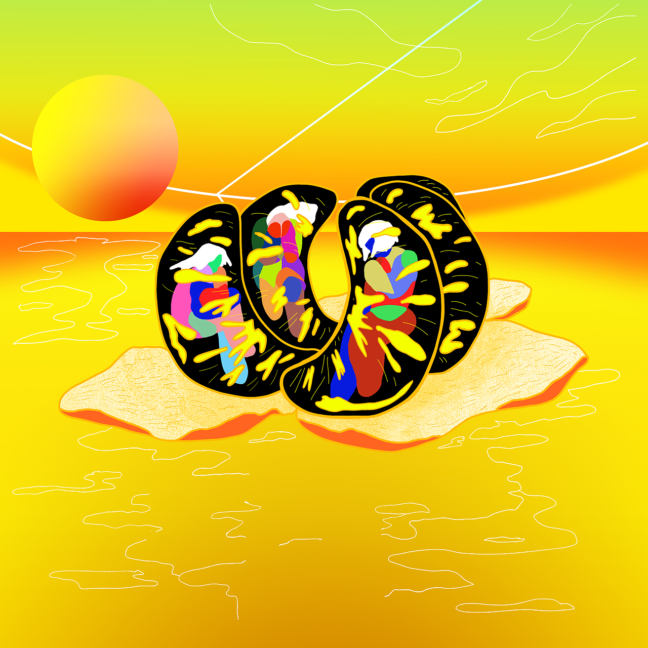 JINJI KIKKO | 落日飞车 | 音乐专辑设计练习（图ZMjU4NzI2NjUy） - 创作习作 - 站酷设计师捏口酱原创素材 - 站酷ZCOOL