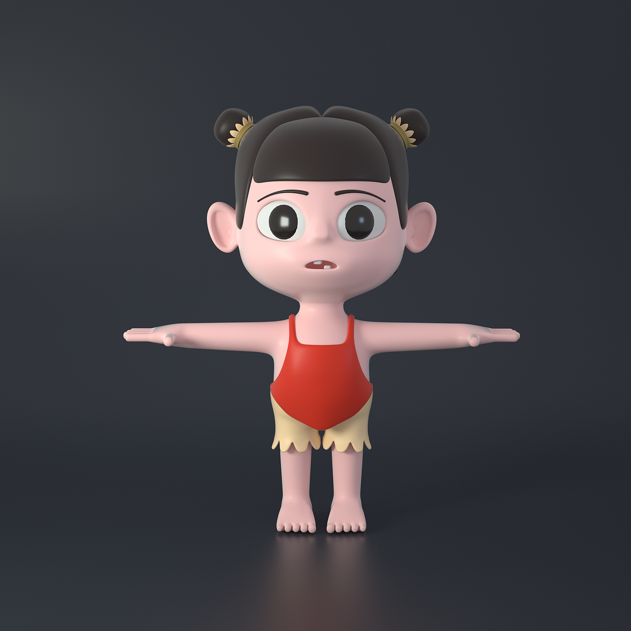 卡通人物建模练习西安/学生/3年前/22浏览得闲的番薯