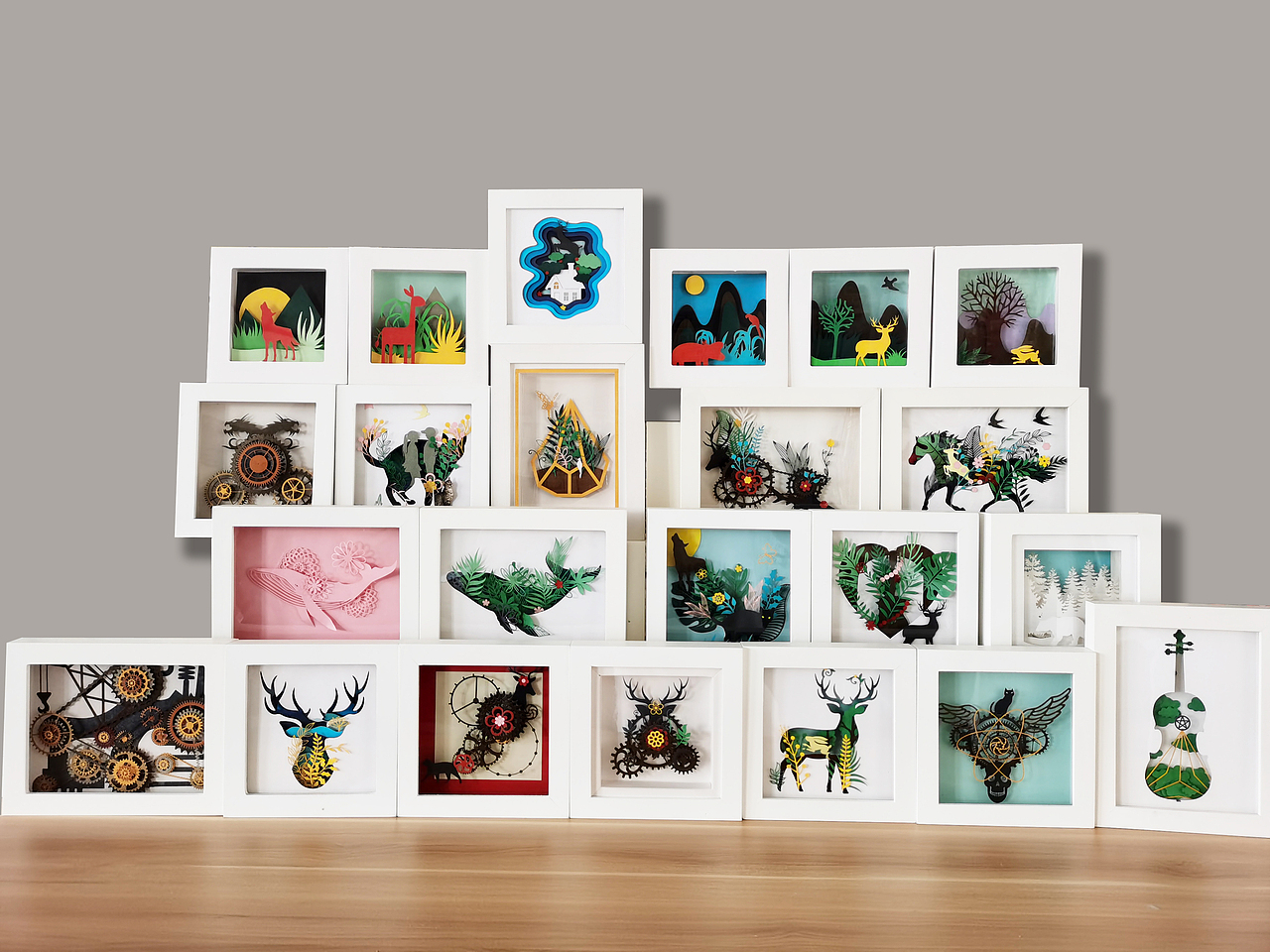 拼搭小纸雕（图ZMjIzMjA3ODM2） - 其他手工艺 - 站酷设计师尹利帅纸艺师原创素材 - 站酷ZCOOL