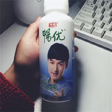 畅优|胡歌代言的海盐口味酸奶高清图