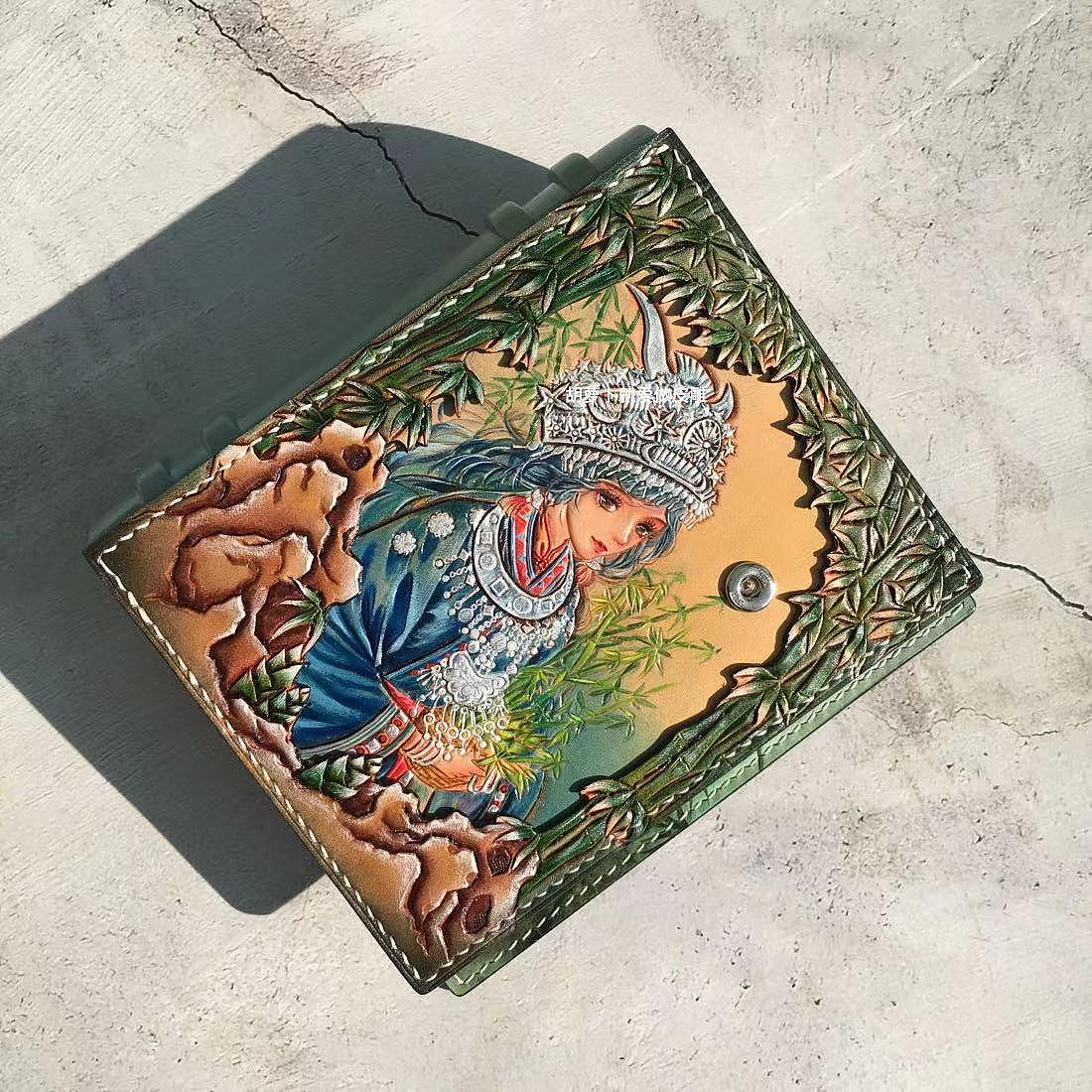 A7少数名族主题手账（图ZMzgzMDc4MTQ4） - 其他手工艺 - 站酷设计师胡萝卜会皮雕原创素材 - 站酷ZCOOL