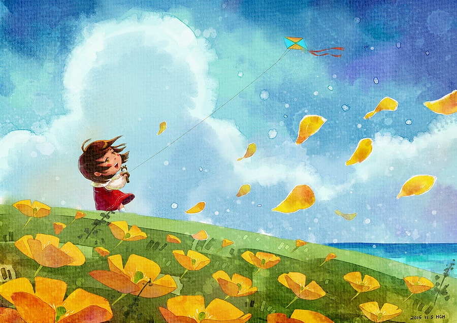 (娃他妈)手绘数码水彩2