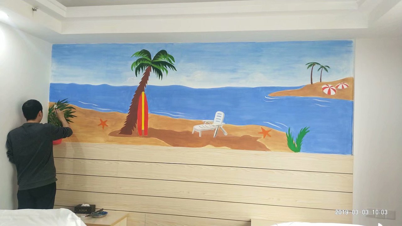 阿杜手绘速写肖像画墙绘手绘墙涂鸦墙体彩绘美术培训