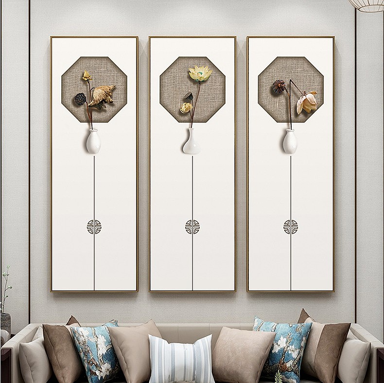 瓶中荷花（图ZMjMxMzA0ODY4） - 商业插画 - 站酷设计师起贝艺术装饰画原创素材 - 站酷ZCOOL