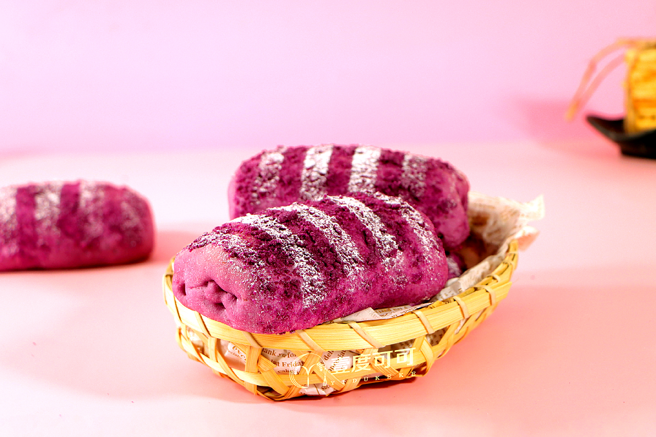 超可爱️der～ins甜品紫薯地瓜包 - 哔哩哔哩