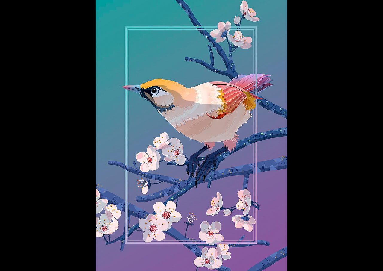 花鸟整理篇（图ZOTE0Nzc2ODA=） - 商业插画 - 站酷设计师岩畔原创素材 - 站酷ZCOOL