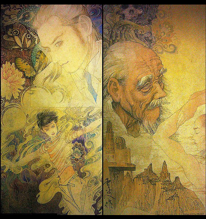 小说刑天工笔插画（图ZMTQ4MjQzMjA=） - 创作习作 - 站酷设计师卢波原创素材 - 站酷ZCOOL