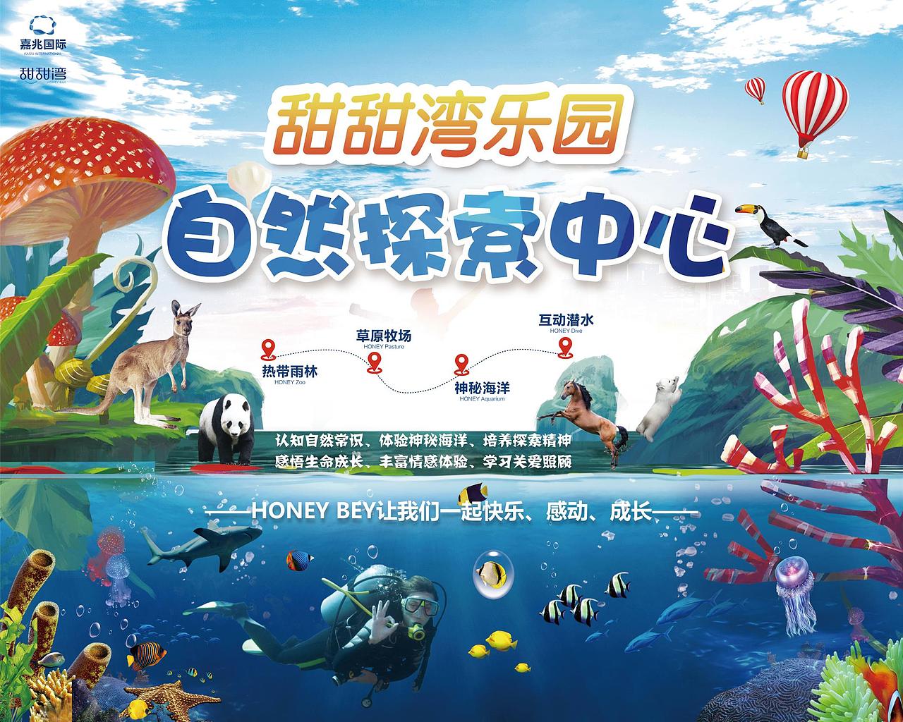 甜甜湾乐园-自然探索中心KV版（图ZMTIyOTI4MDQw） - 海报 - 站酷设计师紫竹语嫣之豆豆酱原创素材 - 站酷ZCOOL