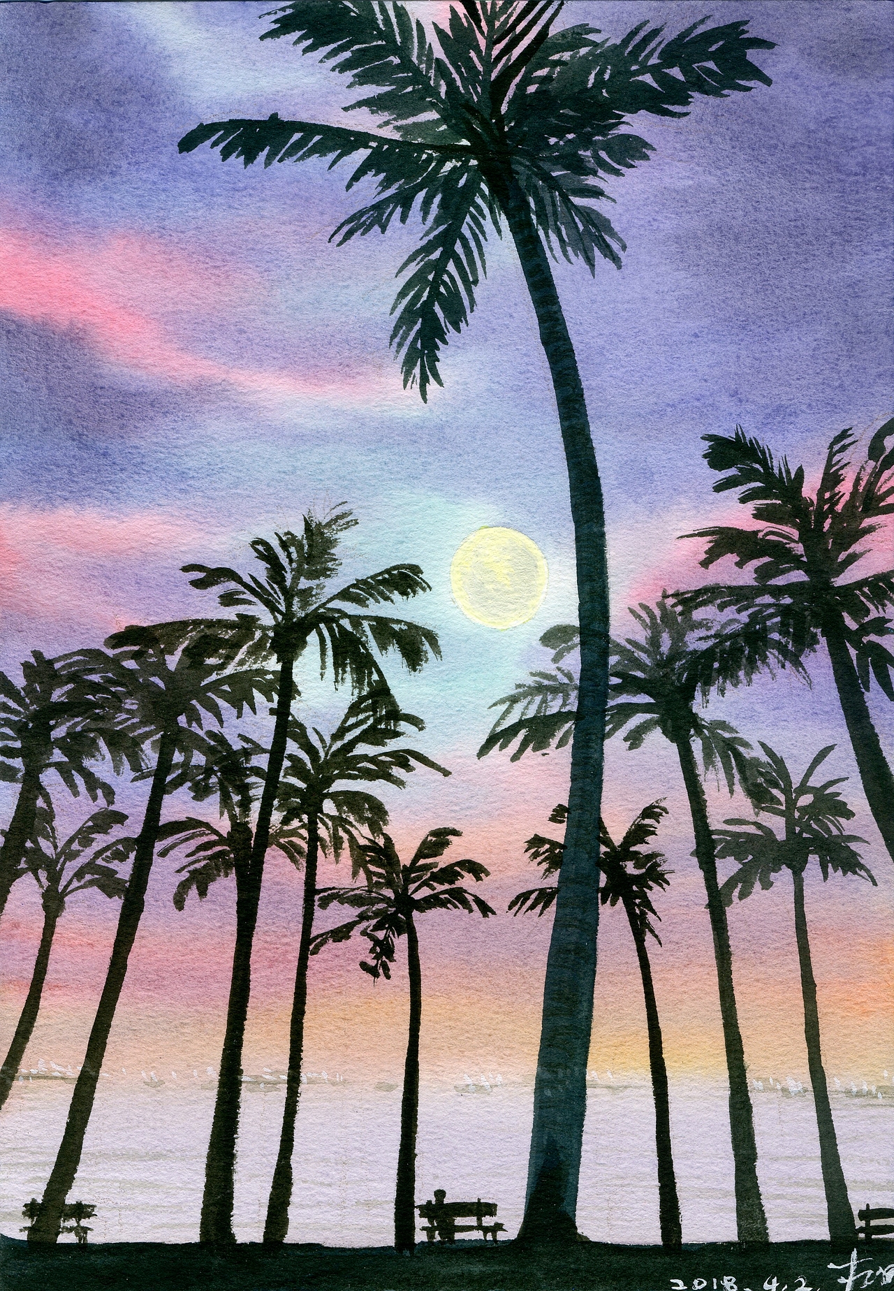 风景水彩画|纯艺术|绘画|左佐木有_原创作品-站酷zcool