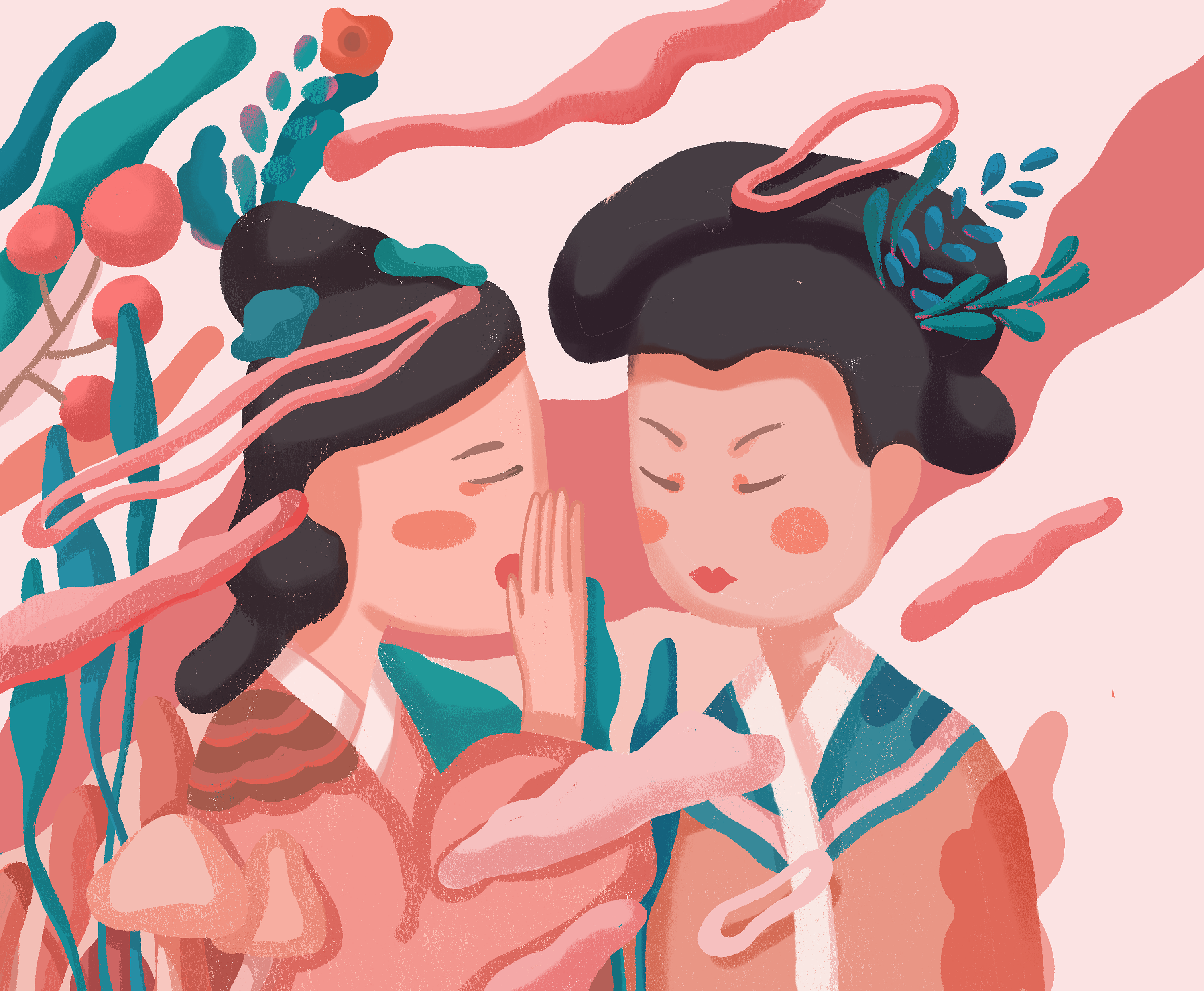 悄悄话|插画|商业插画|陈大聪_原创作品-站酷zcool