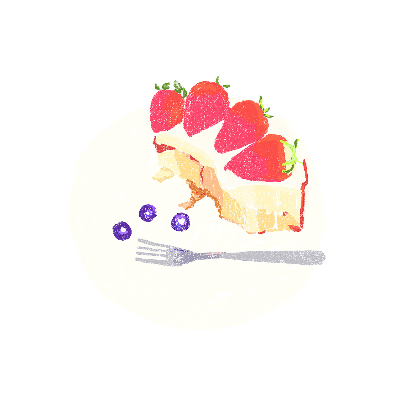 手绘美食/半写实（图ZMTk0NjcxMjg4） - 创作习作 - 站酷设计师一粒豌豆er原创素材 - 站酷ZCOOL