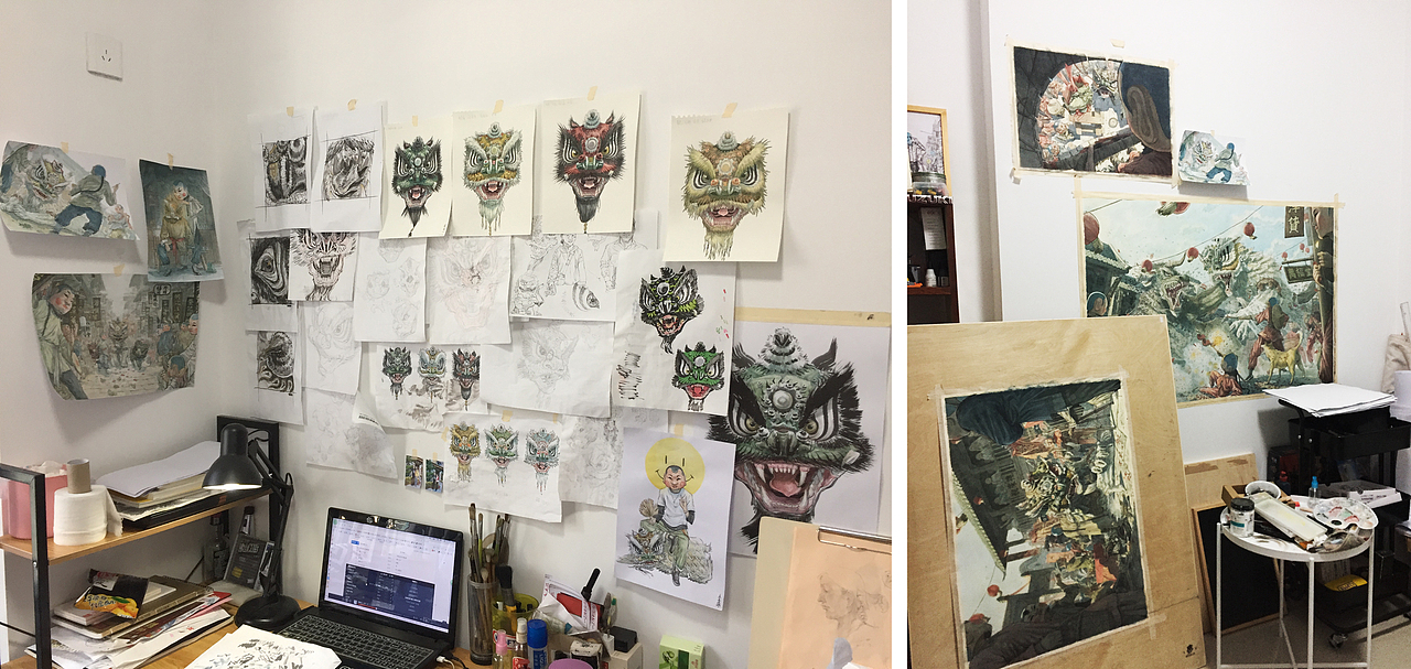 《醒魂》系列绘画作品（图ZMTgxNDExMjI4） - 创作习作 - 站酷设计师何浩斌原创素材 - 站酷ZCOOL