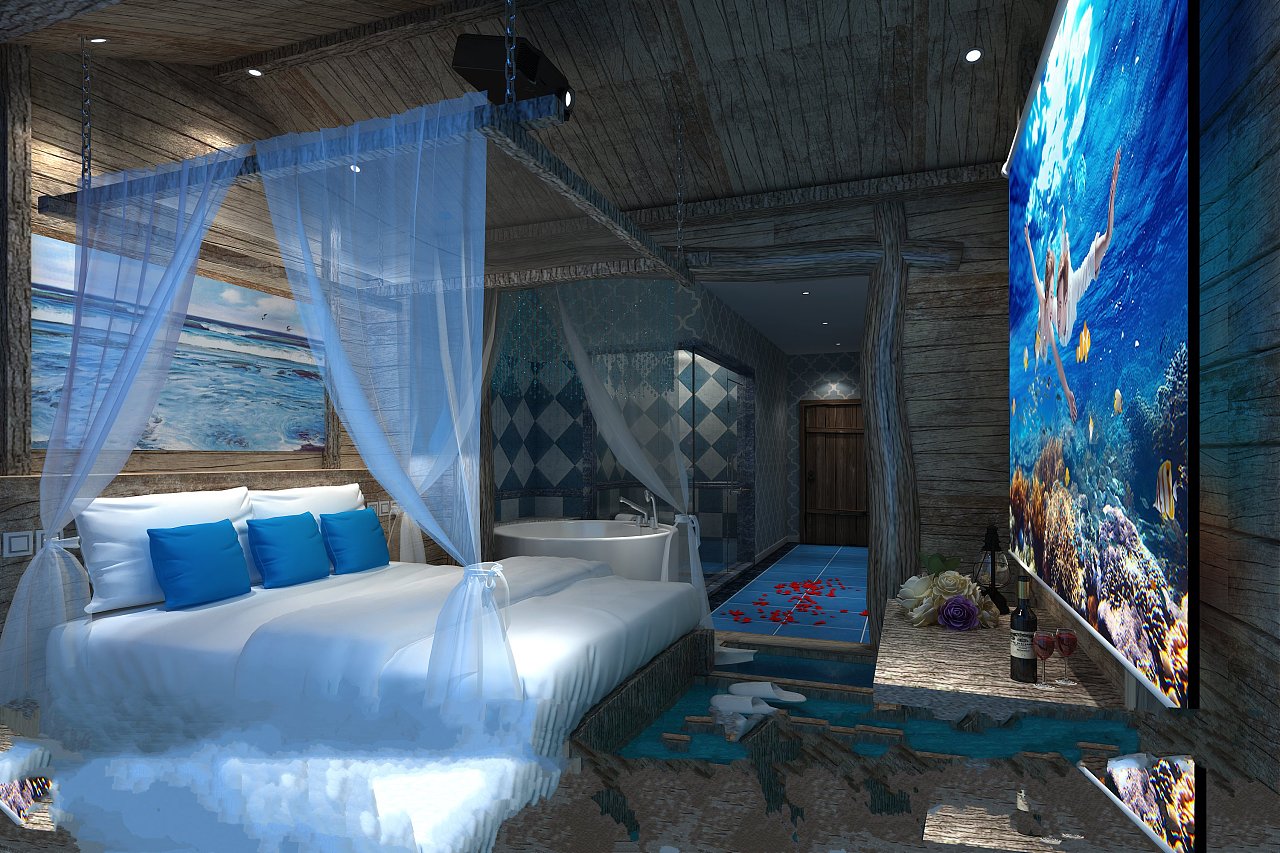 海洋主题酒店设计|空间|室内设计|非设计工作室 - 原创作品 - 站酷 (ZCOOL)
