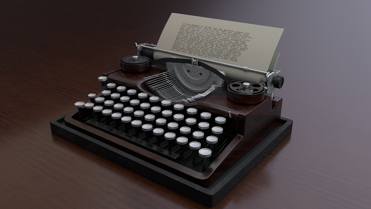 老物件系列 之 underwood 打字机|三维|产品|一祚 - 原创作品 - 站酷