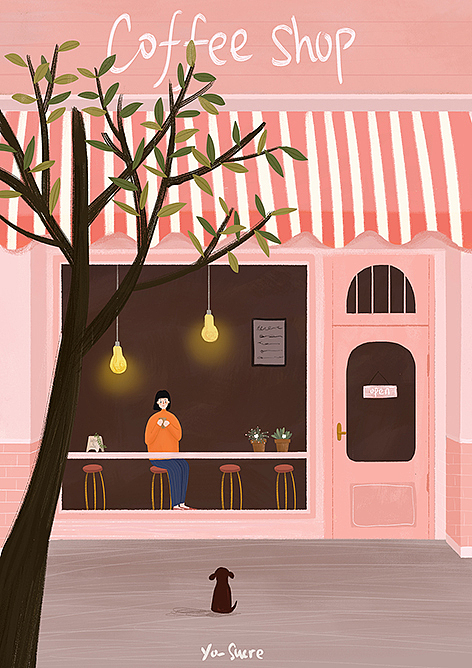 一个人（图ZMTUyMTE3MDgw） - 商业插画 - 站酷设计师yo_sucre原创素材 - 站酷ZCOOL