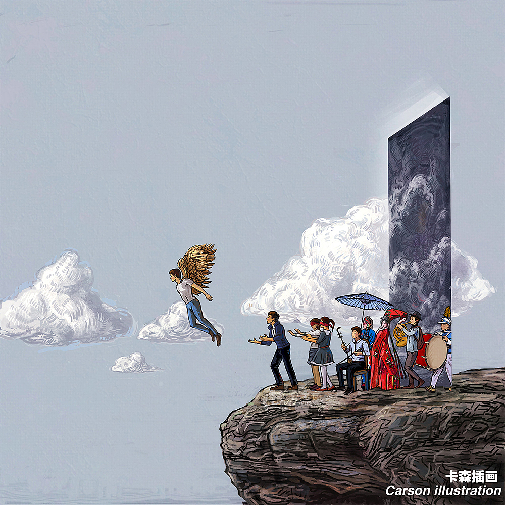 Mirror series illustration works（图ZMjUxOTMzMDQ0） - 绘本 - 站酷设计师大卫卡森原创素材 - 站酷ZCOOL