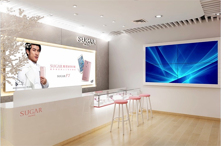 法国 时尚手机品牌 SUGAR brand shop Design
