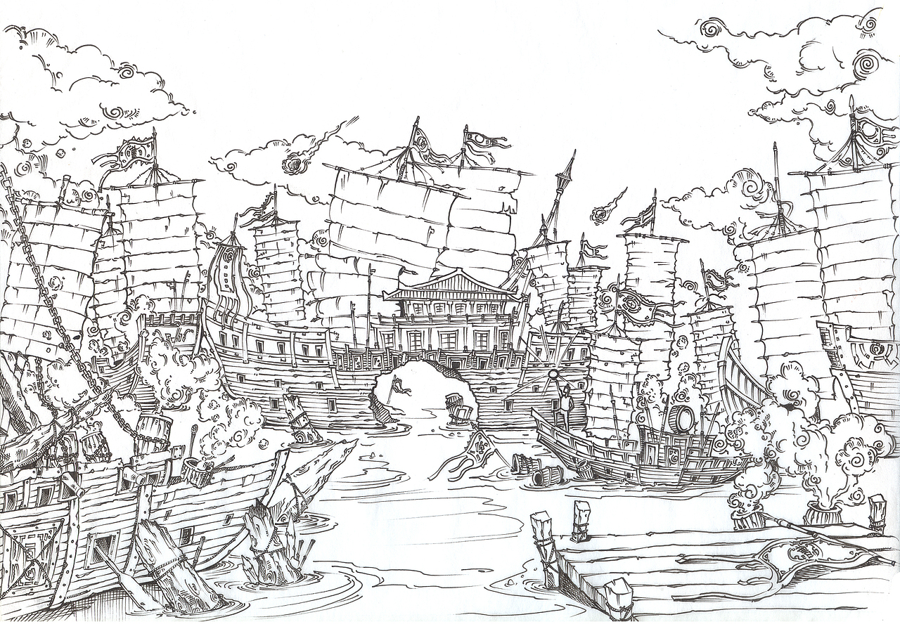 DARK RIDE的故事线场景设计（图ZMTE0MzE3NzQ4） - 其他空间 - 站酷设计师SHAN醇洋原创素材 - 站酷ZCOOL