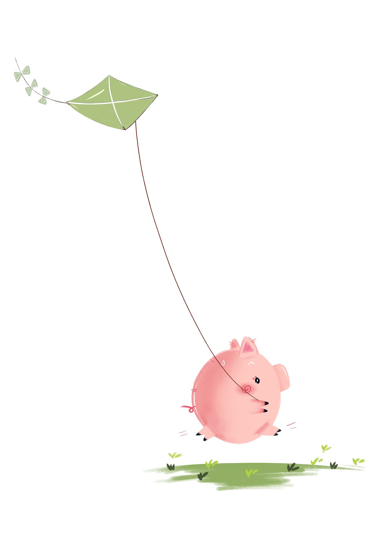 放风筝|插画|儿童插画|z99014774 - 原创作品 - 站酷 (zcool)