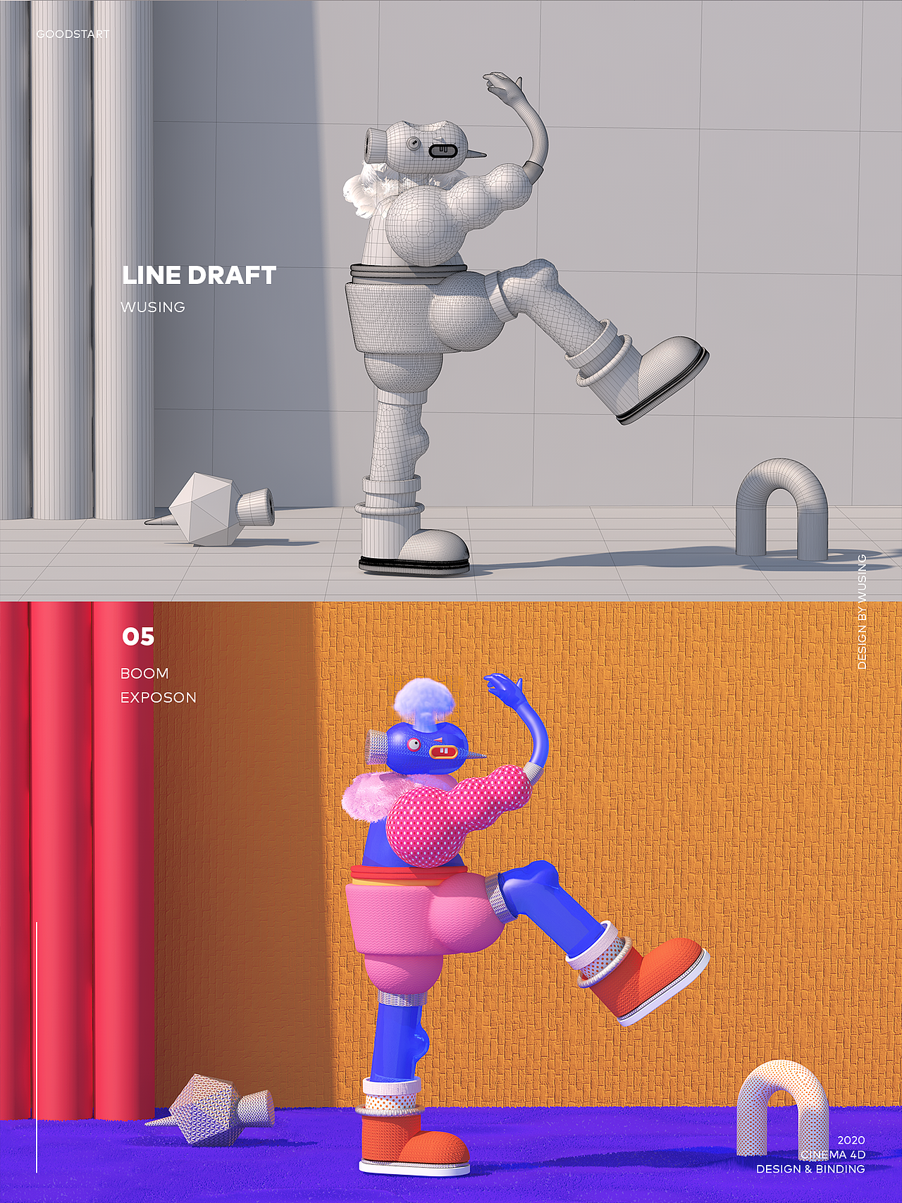 CINEMA 4D 生活的小琐事（图ZMjA0MjU4MDE2） - 场景 - 站酷设计师W伍拾壹原创素材 - 站酷ZCOOL