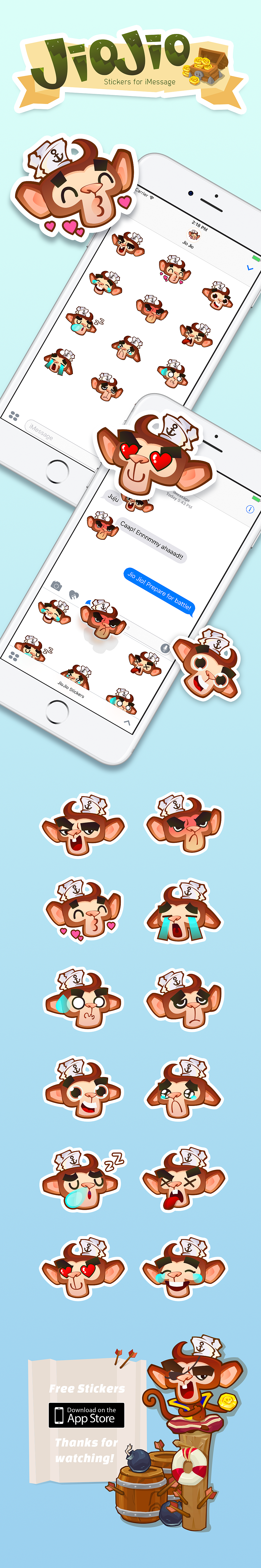 Stickers for iMessage-JioJio