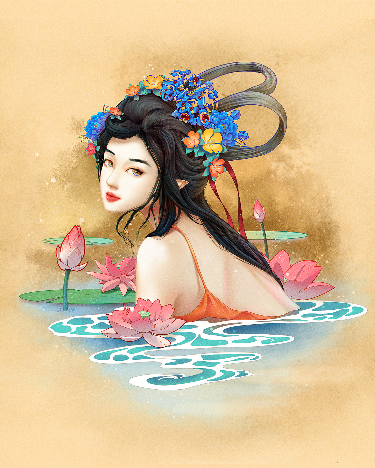 爱莲说|插画|艺术插画|全面黑画 - 原创作品 - 站酷 (zcool)