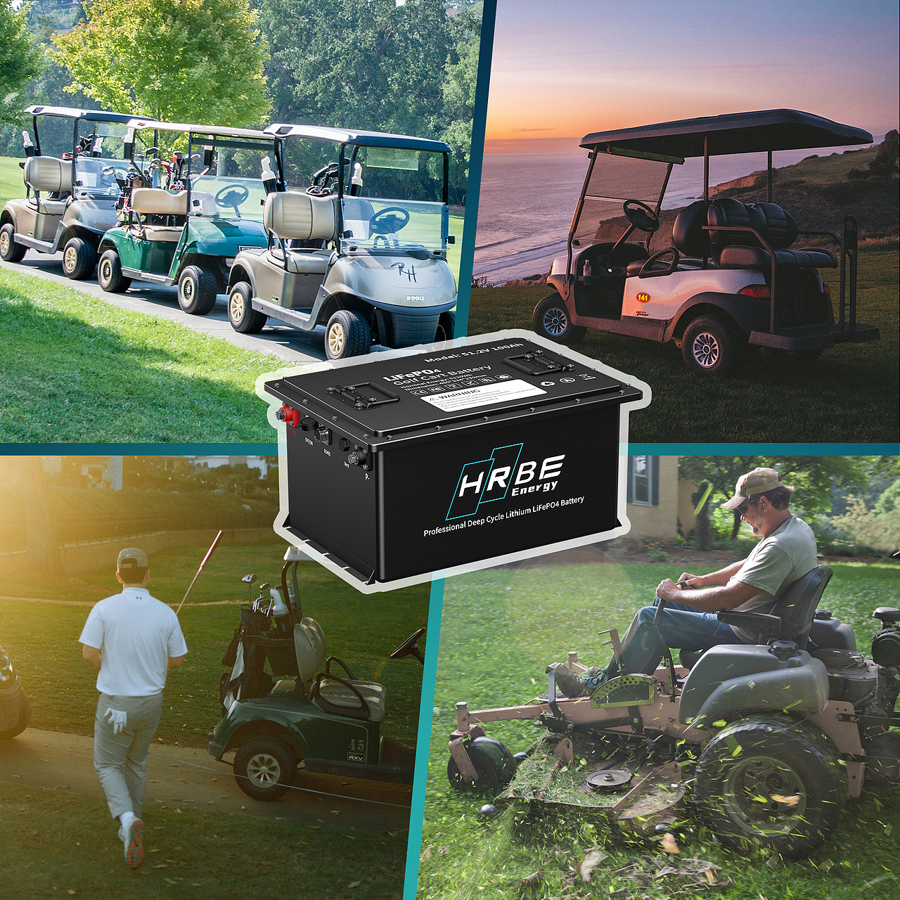亚马逊高尔夫球车电池主图A+
