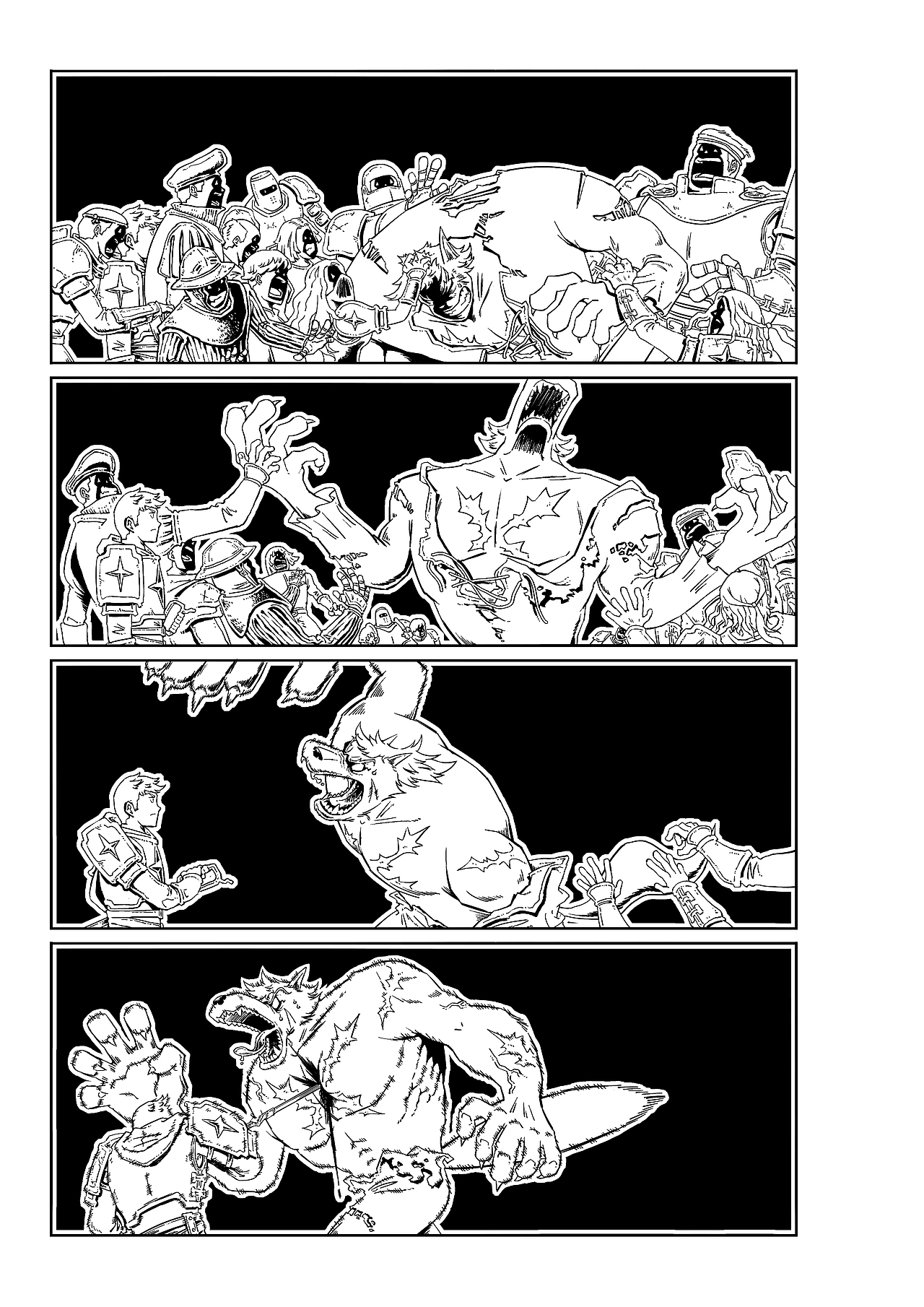 短篇黑白漫画《VULCAN:红刃传说》（图ZMzIwMTczMzQw） - 短篇/格漫 - 站酷设计师杰森荷原创素材 - 站酷ZCOOL