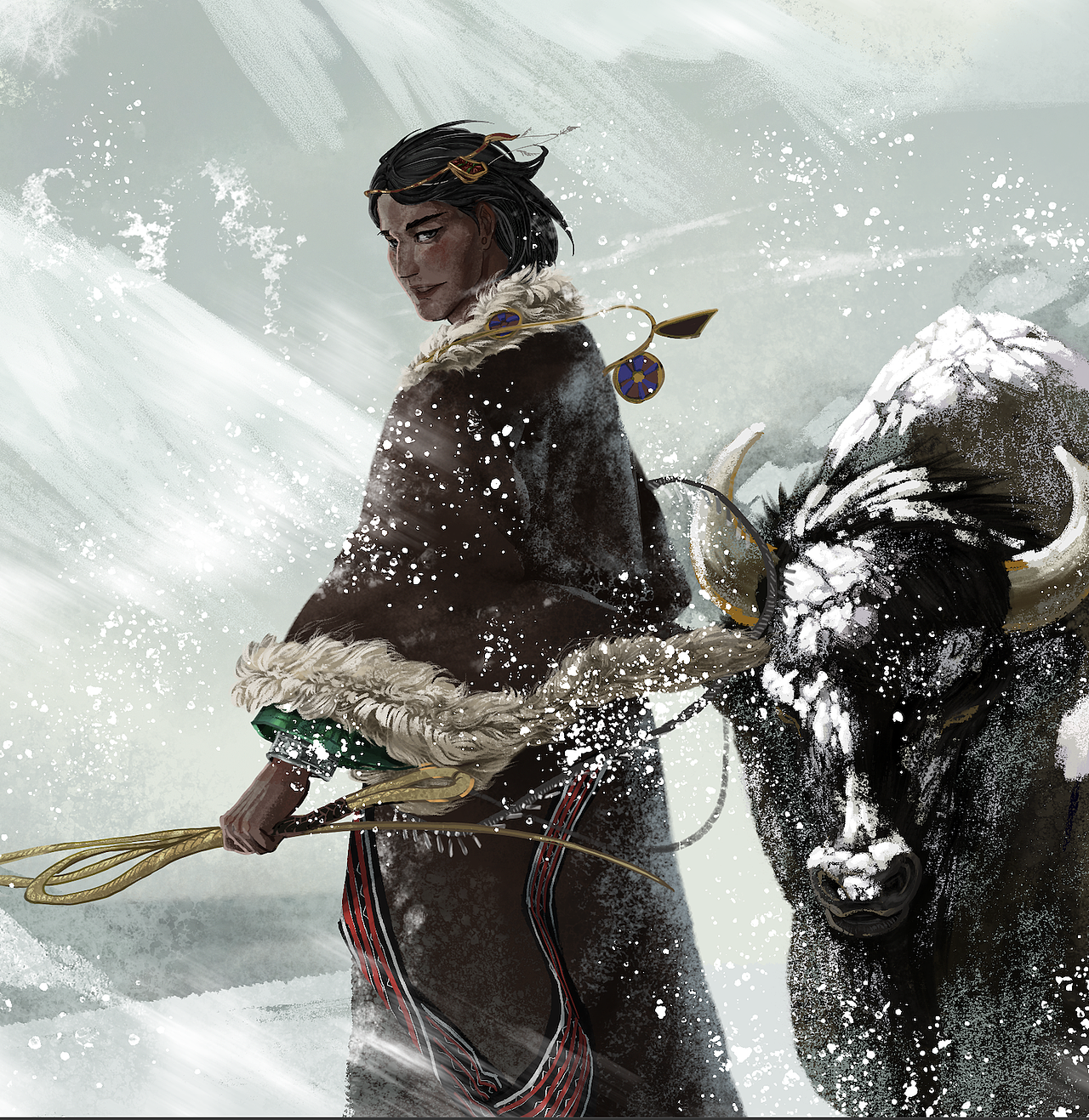 雪原【procreate+ps绘画】（图ZMzIzMjg0MzE2） - 商业插画 - 站酷设计师北魏设计师原创素材 - 站酷ZCOOL