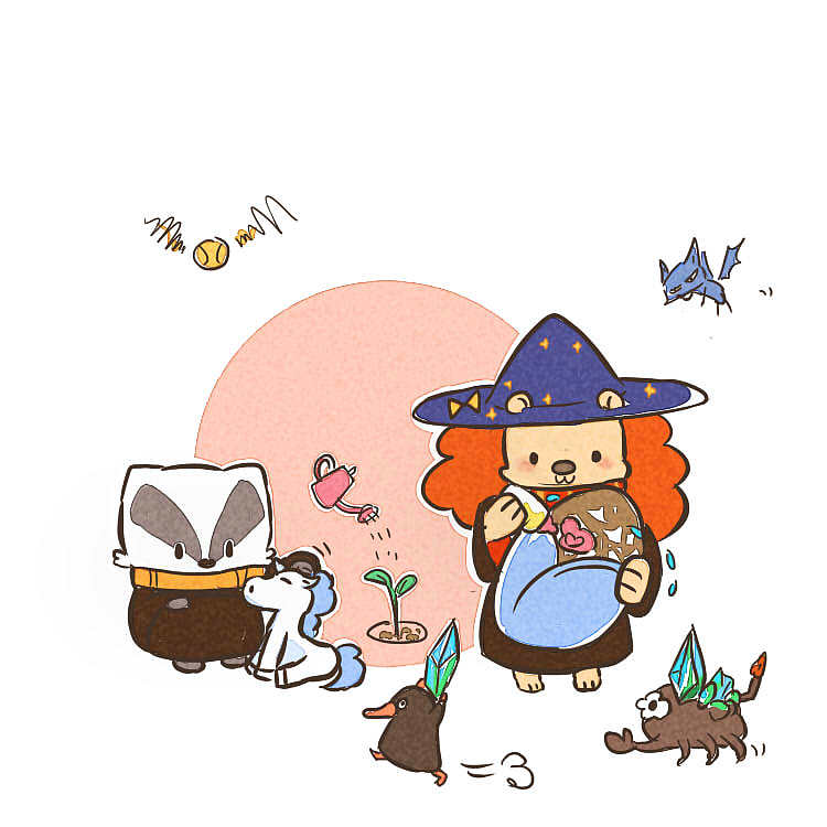 【哈利波特】獾獾的日常魔法觉醒（图ZMzA2NjI2Mjg4） - 单幅漫画 - 站酷设计师良珮原创素材 - 站酷ZCOOL