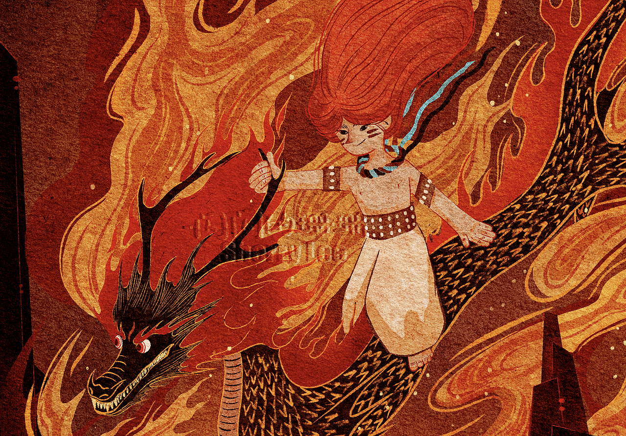 他是龙！（图ZMzYxNjE0MjA0） - 艺术插画 - 站酷设计师闪闪的珊珊原创素材 - 站酷ZCOOL